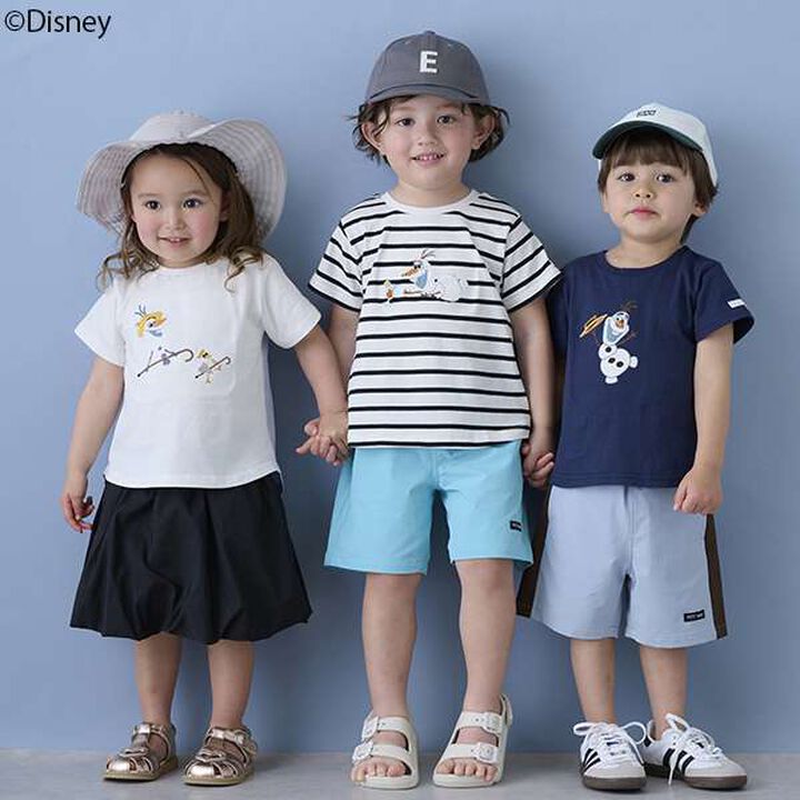 [Disney] Olaf Appliqué T-Shirt,Black, medium image number 13