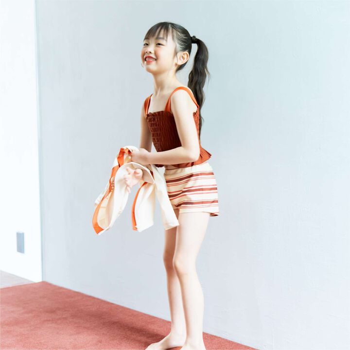 [SWIM] Girls Outfit Set,Emerald green, medium image number 1