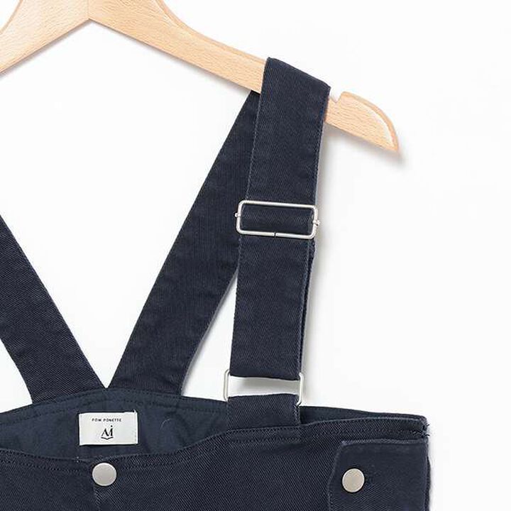 [AMI] High Waist Overalls,Black, medium image number 13