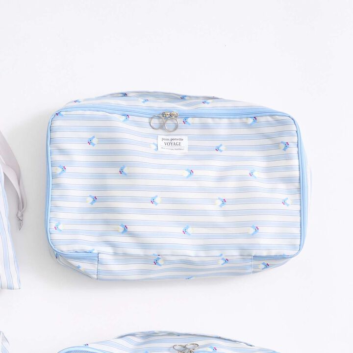 [Water Repellent] All-Over Pattern Travel Pouch,, medium