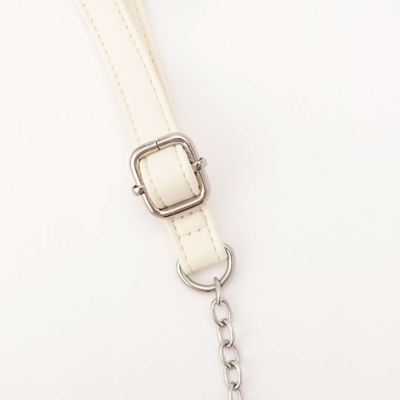 Quilted Motif Mini Shoulder Bag,Off white, large image number 2