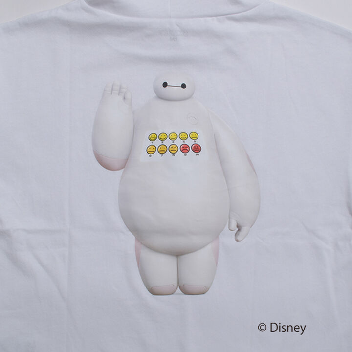 [SKIT0LY] [Disney] Baymax Hooded Short-Sleeve Big T-Shirt,White, medium image number 4