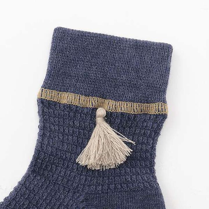Tassel Socks,Ink blue, medium image number 1