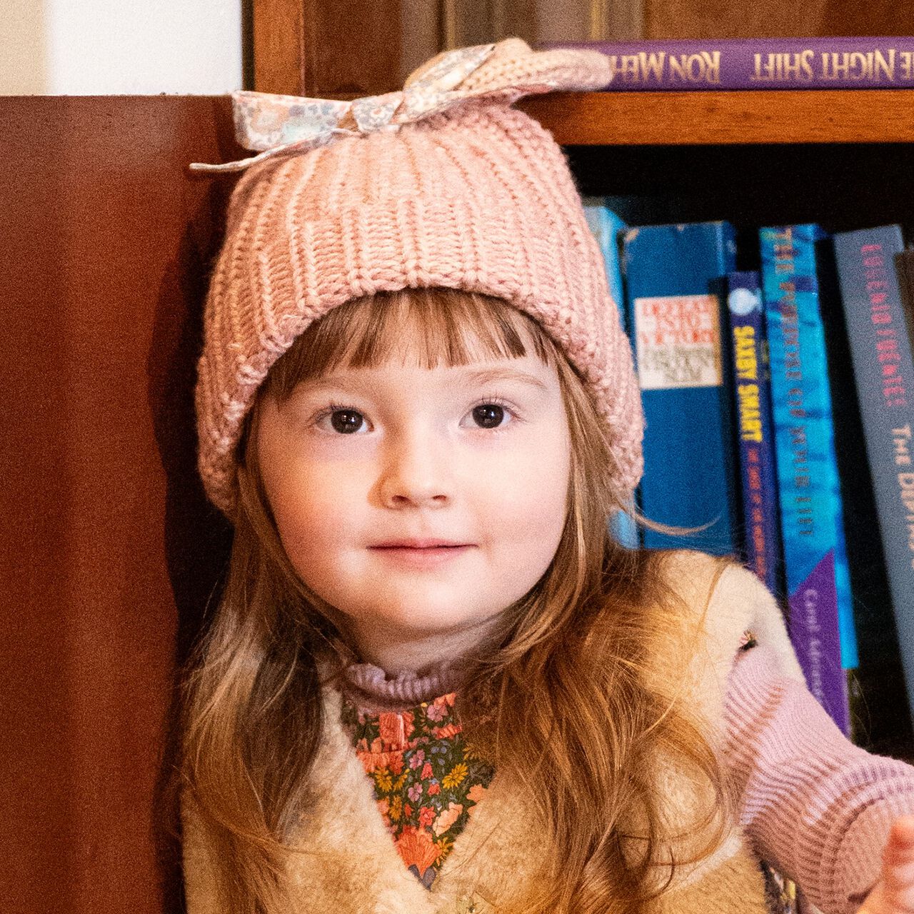 Bunny Ear Beanie,Pink, large image number 6