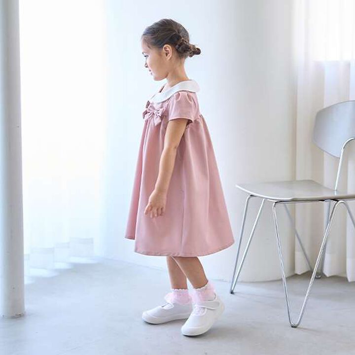 [Occasion-Ready] Round Collar One-Piece Dress with Ribbon,Mint, medium image number 18