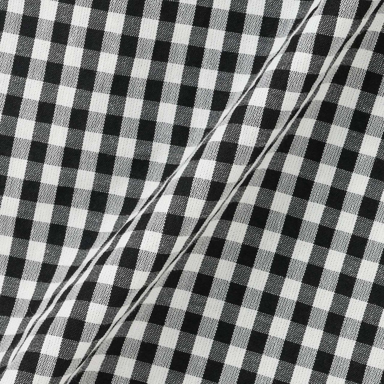 [Parent-Child Matching] Puff Sleeve Peplum One-Piece Dress,Black, large image number 6