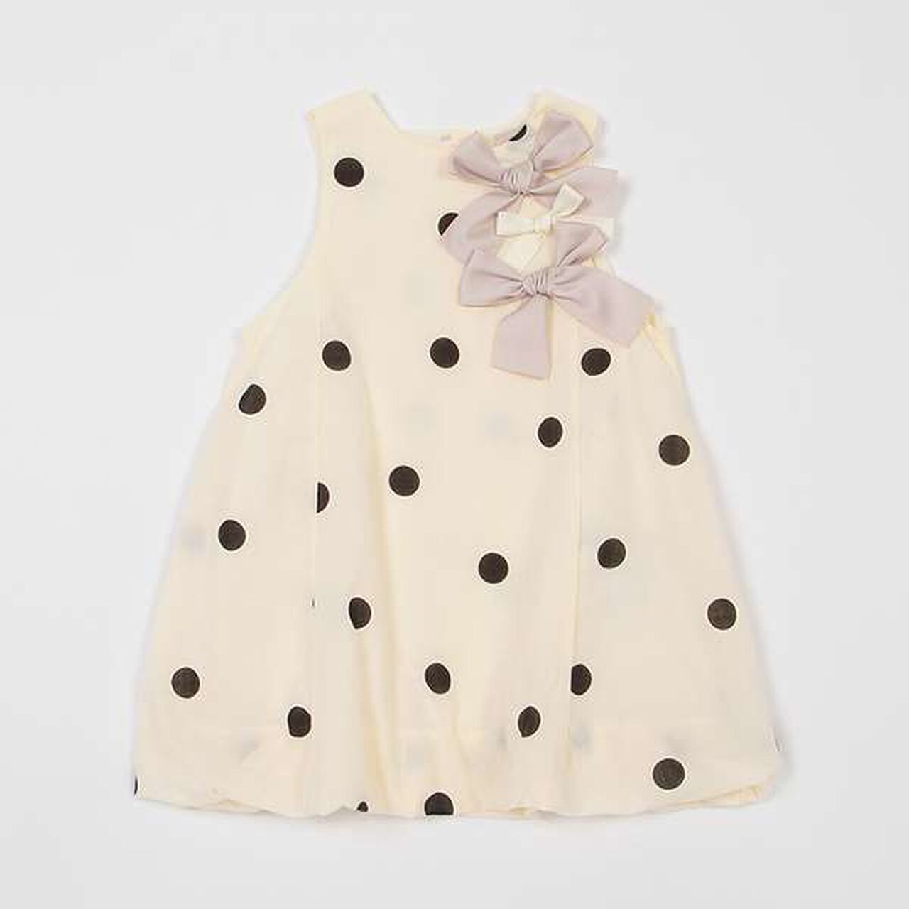 [Link] Ribbon Balloon Dress (Kids),Pearl white, large image number 2