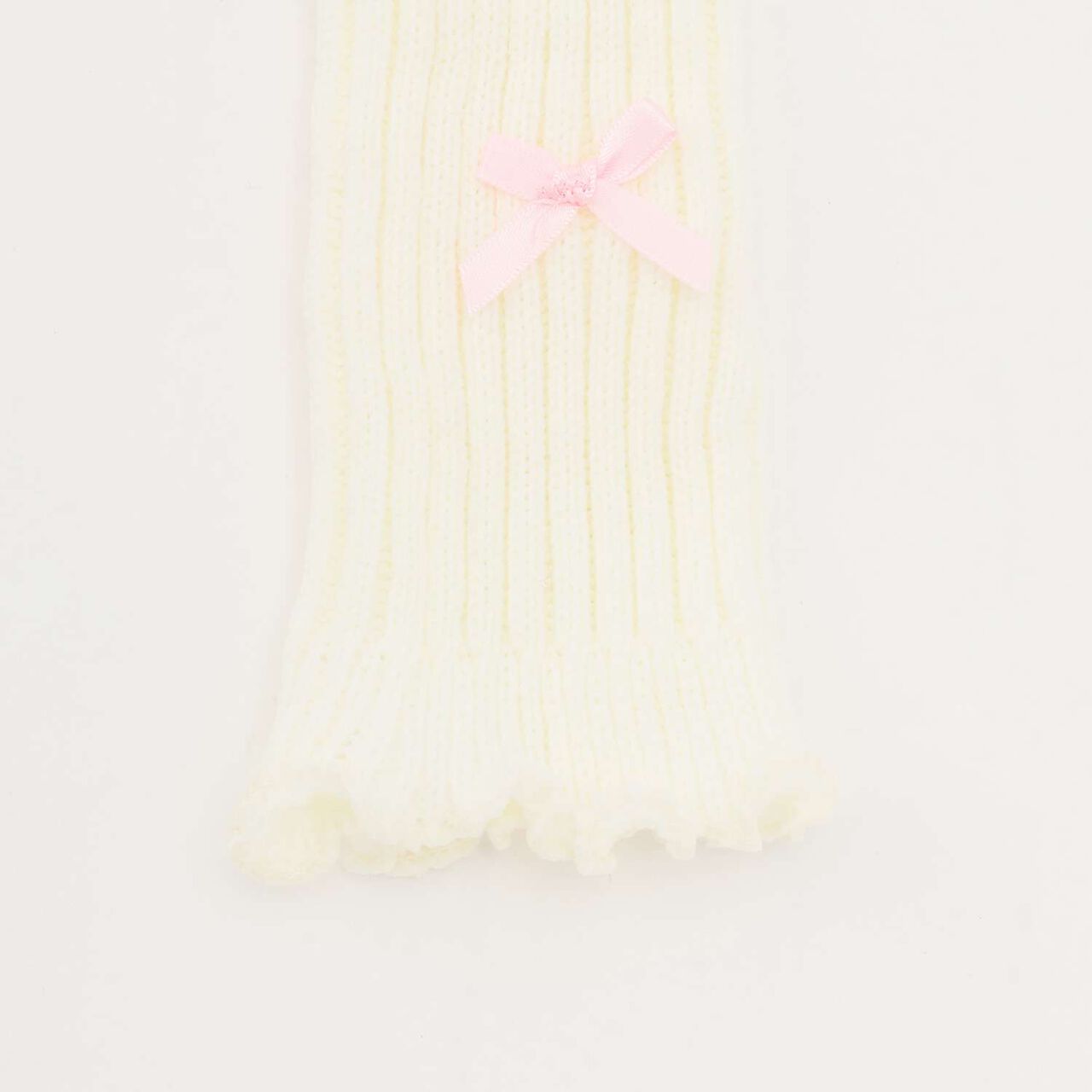 Chibi Loose Socks with Ribbon,Black, large image number 6
