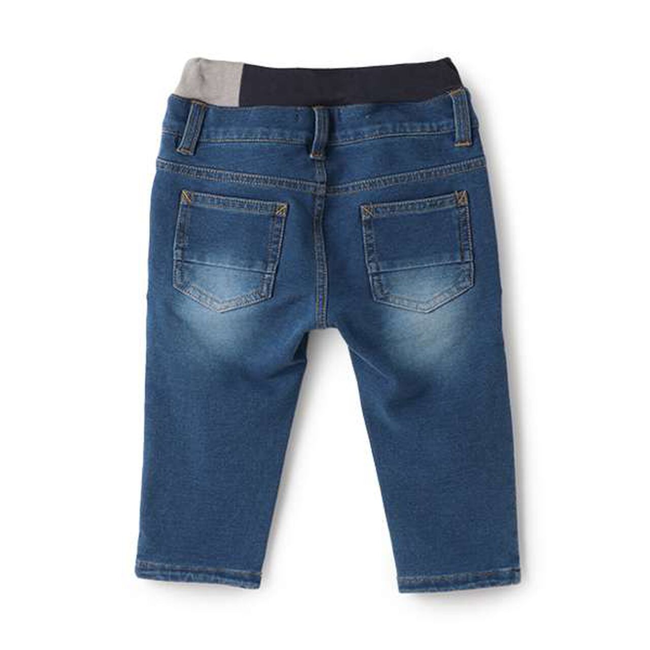 Knit Denim Pants,Navy, large image number 1