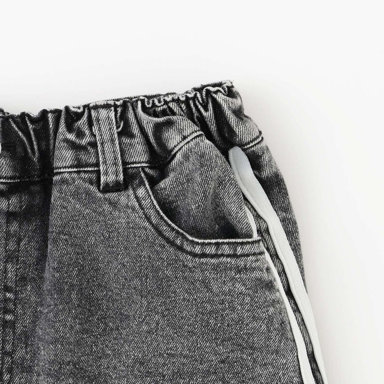 Line Stretch A-Line Skirt,Sax blue, large image number 3