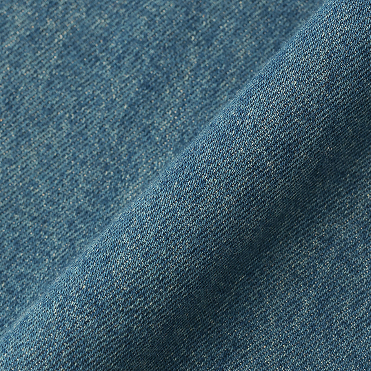 Collarless Denim Jacket,Deep blue, large image number 5