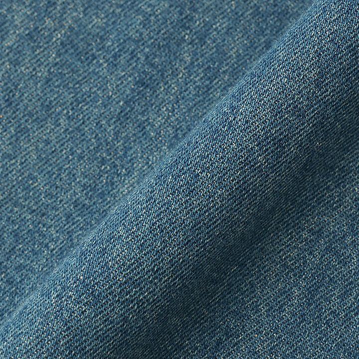 Collarless Denim Jacket,Deep blue, medium image number 5