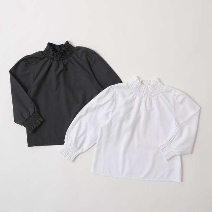 Occasion Shirred Blouse,Black, medium image number 1