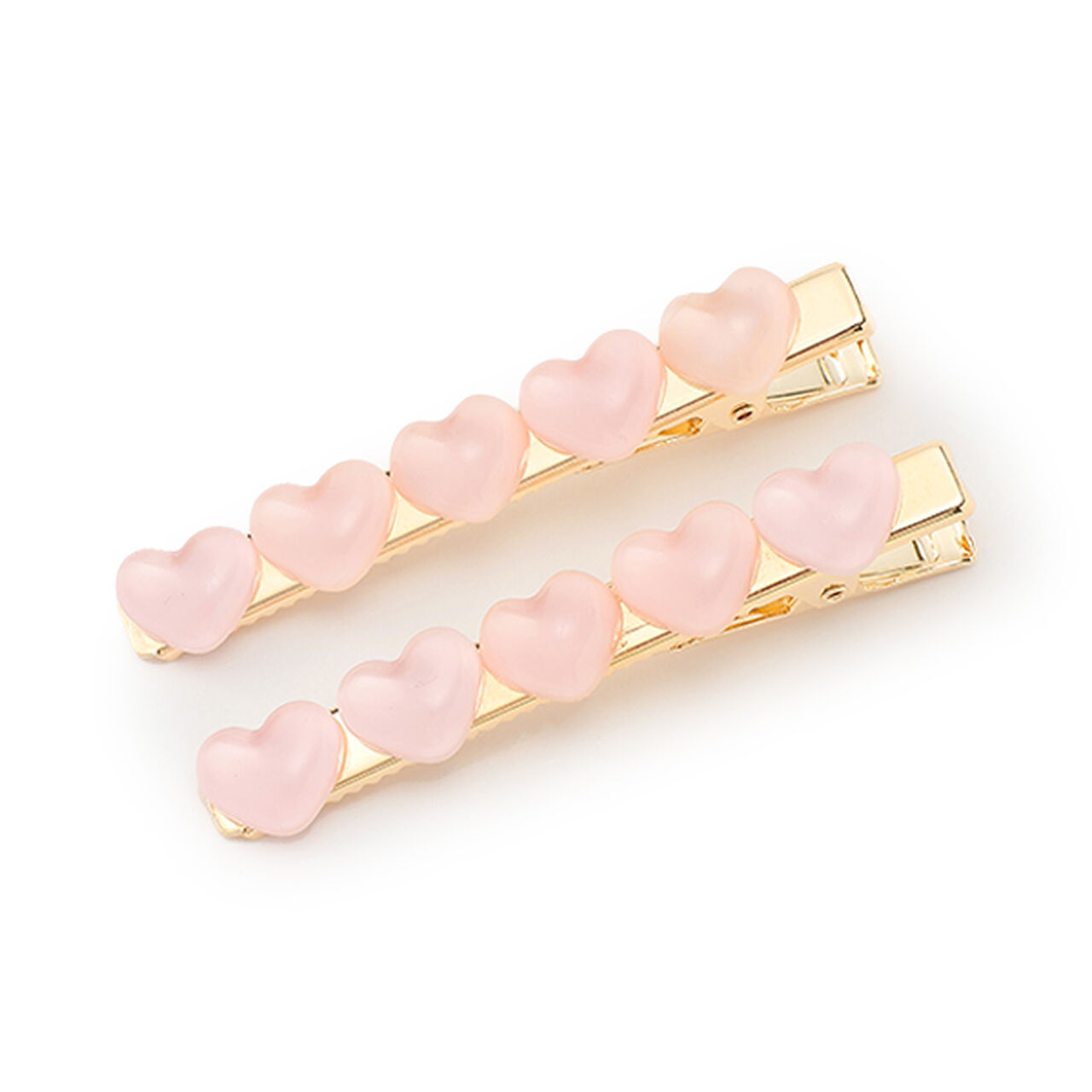 Mini Heart Clips (Set of 2),Pink, large image number 0