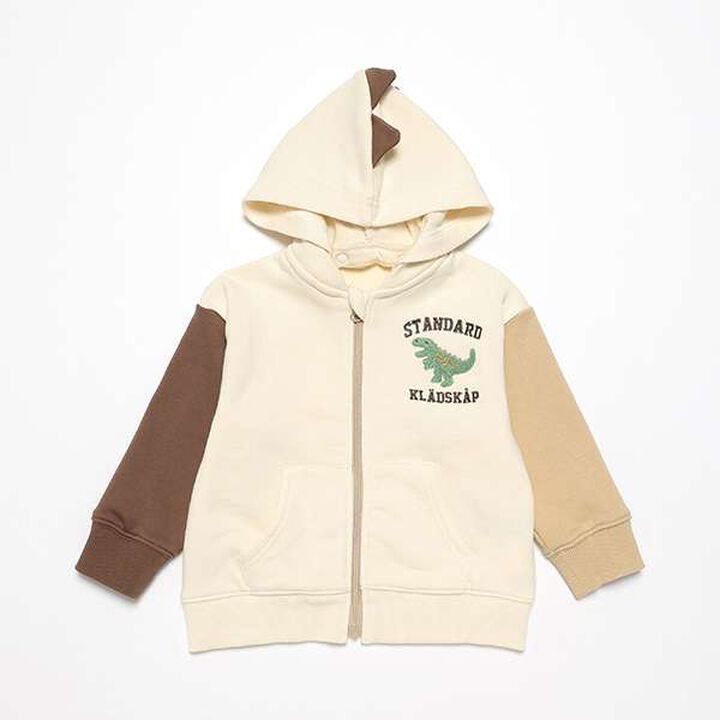 Dinosaur Color Block Zip-Up Parka,Blue, medium image number 14