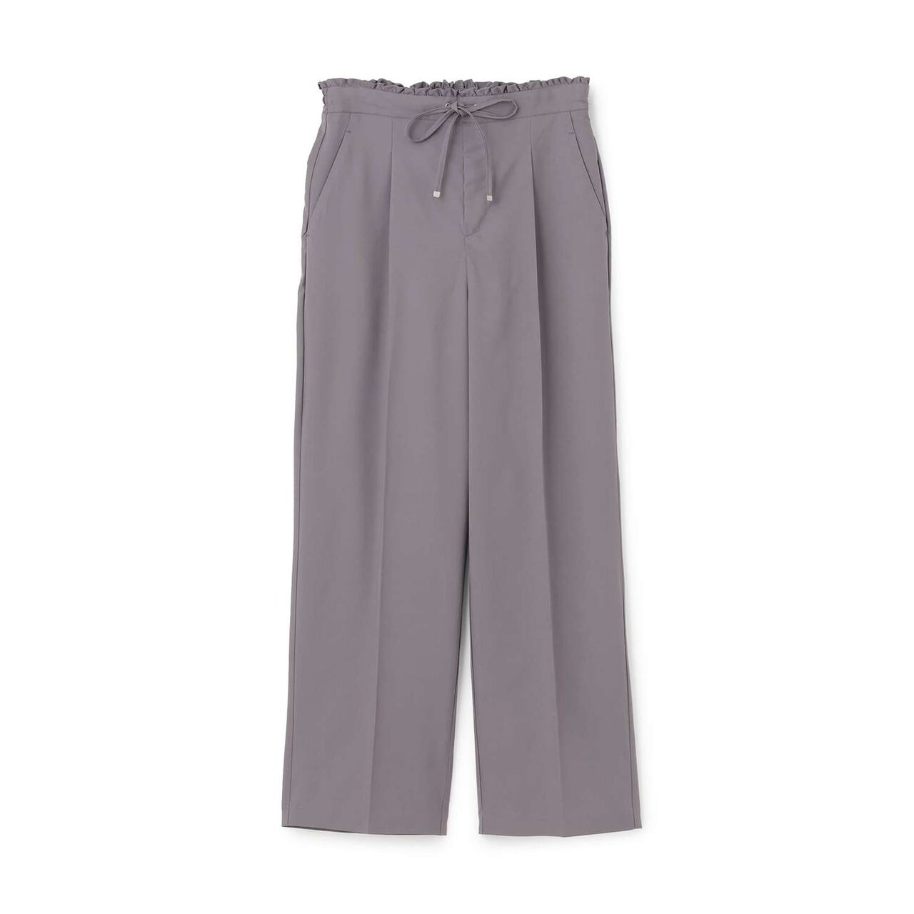 Wide Straight Easy Pants,Gray, large image number 0