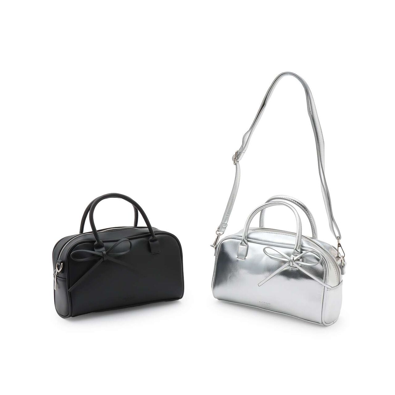 2 WAYMini Boston Bag,Silver, large image number 10