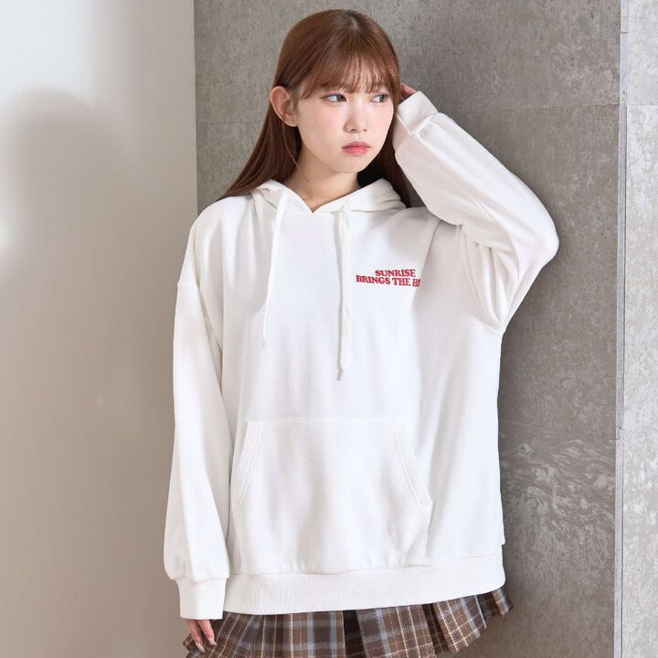 [Seconds Cute Top] LTXC Puffy Heart Loose Parka,Black, medium image number 2