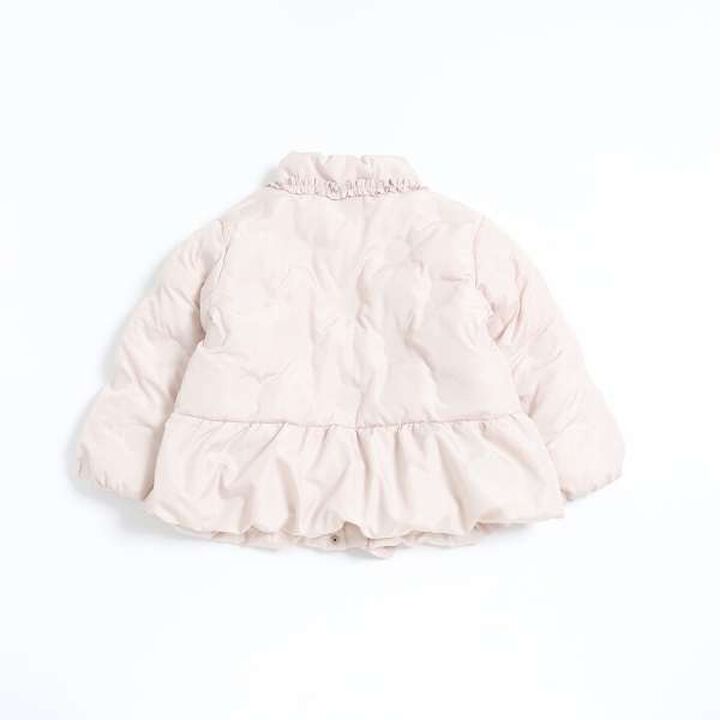 KP Polka Dot Embossed Padded Coat (90-130),Blue gray, medium image number 2