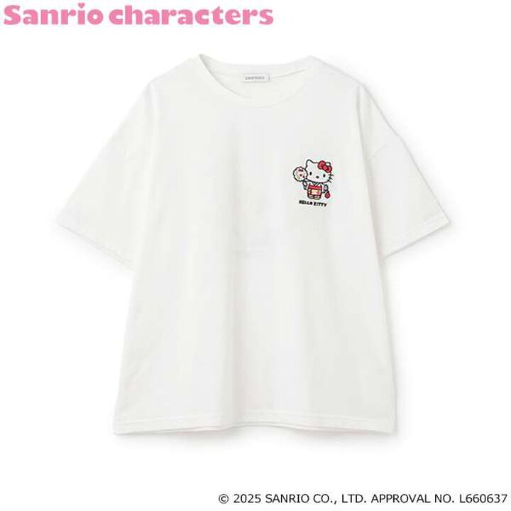 Hello Kitty Japanese Style T-Shirt,Off white, medium image number 6