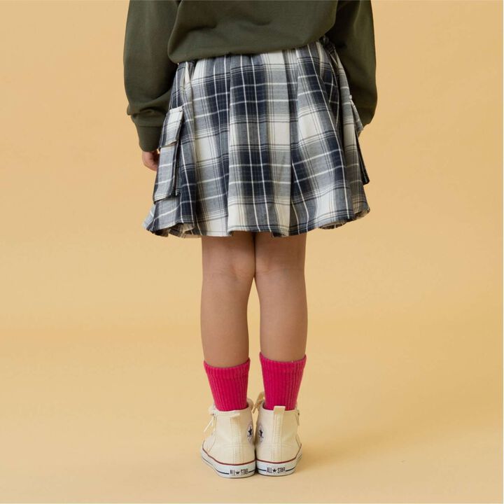 Pleated Cargo Culottes,Light khaki, medium image number 2