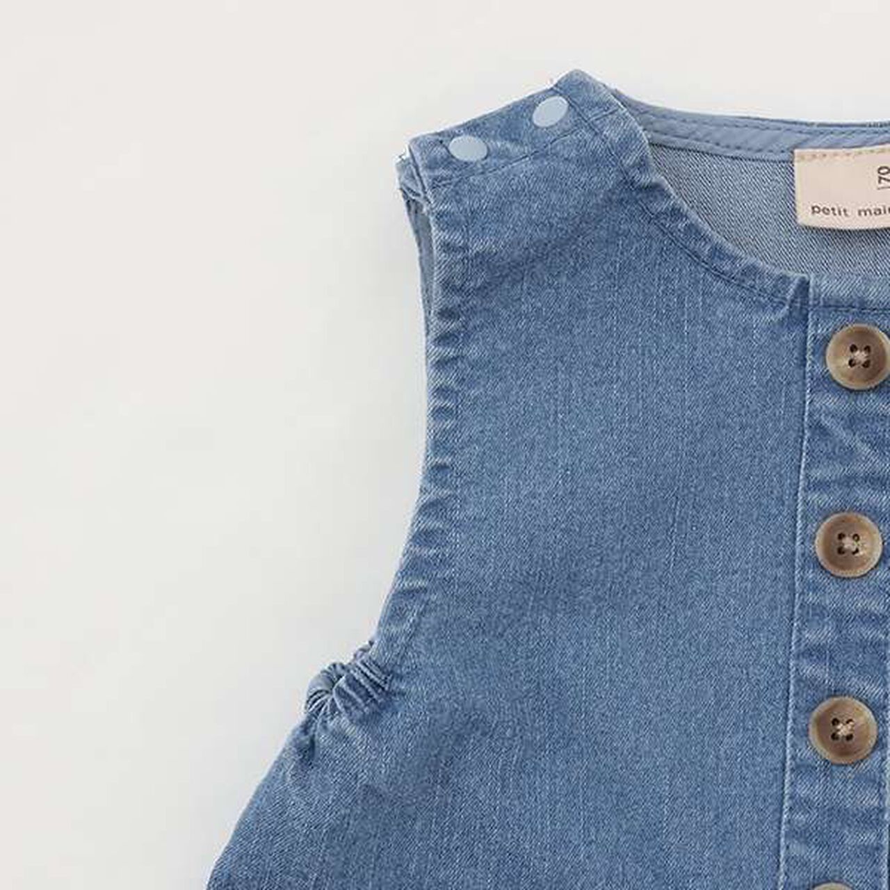 Denim Overalls,Ivory, large image number 4