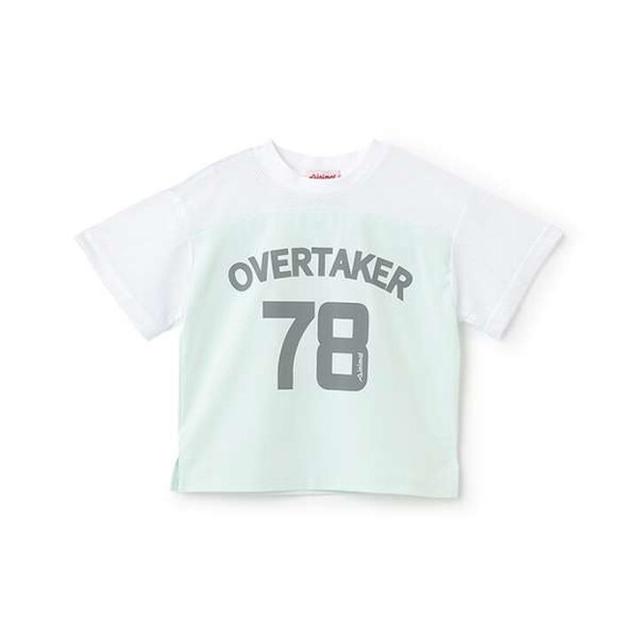 Mesh Panel T-Shirt,Orange, medium image number 7