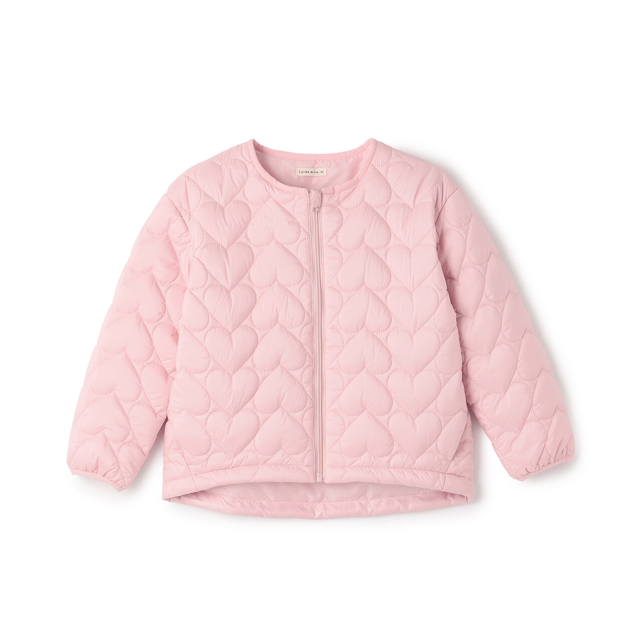 [Light and Fluffy] Heart Quilted Puff Jacket with Storage Pouch,Blue gray, large image number 17