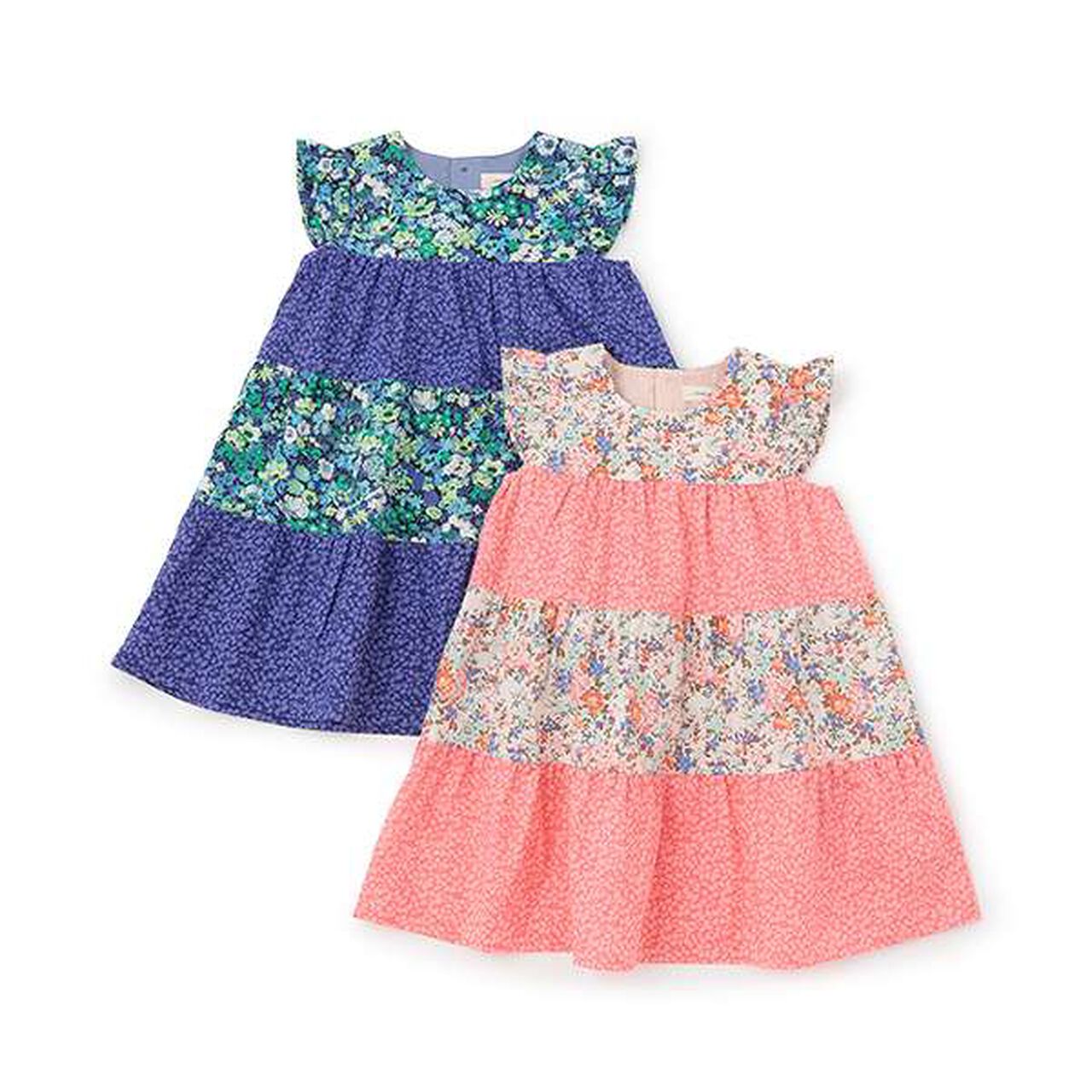 Sustainable Liberty Patchwork One-Piece Dress,Pink, large image number 8