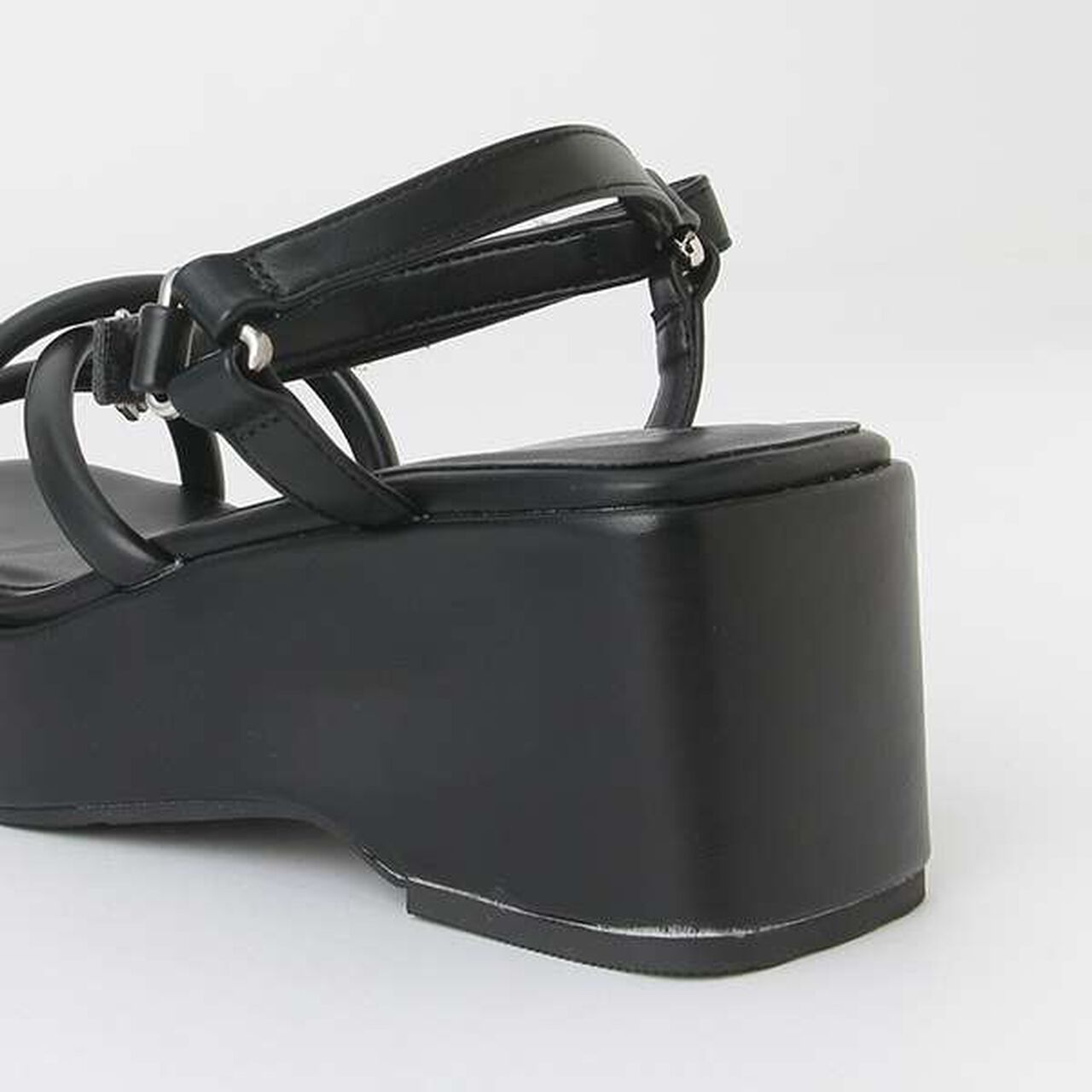 Woven Platform Sandals,Ivory, large image number 8