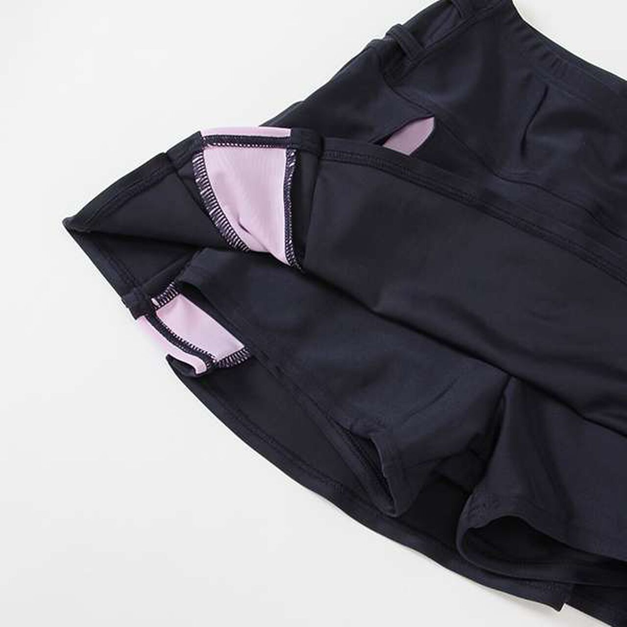 LT Pleated Skirt Tankini [SWIM],Purple, large image number 2