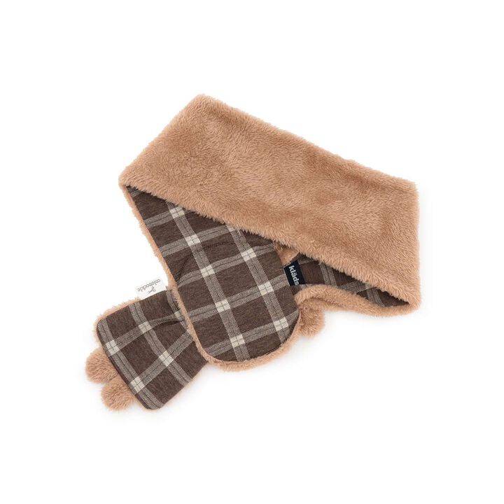 Korobokkuru Animal Scarf,Brown, medium image number 1