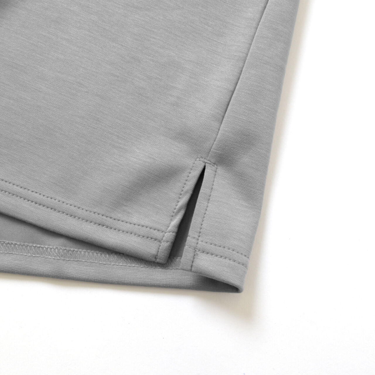 [Warm / Quick-Dry] Double-Knit Half-Zip Pullover,Light gray, large image number 8