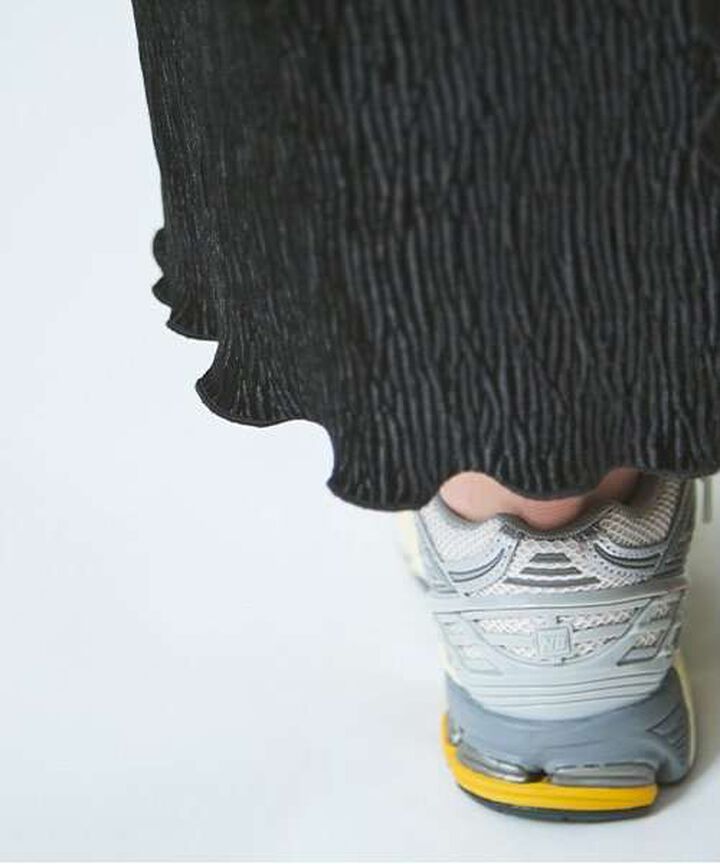 Velour Pleated Skirt,Blue gray, medium image number 13