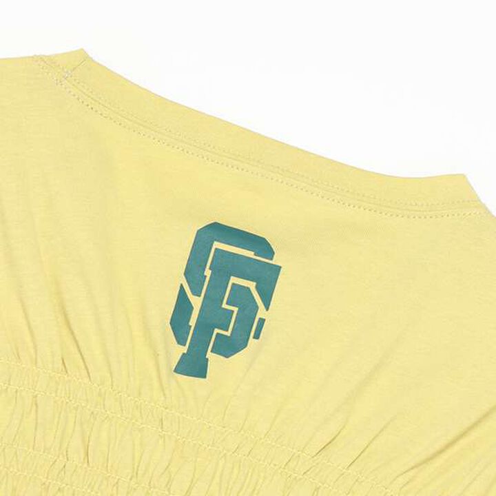 [Link] Team Logo Shirring Long Sleeve T-Shirt,Off white, medium image number 10