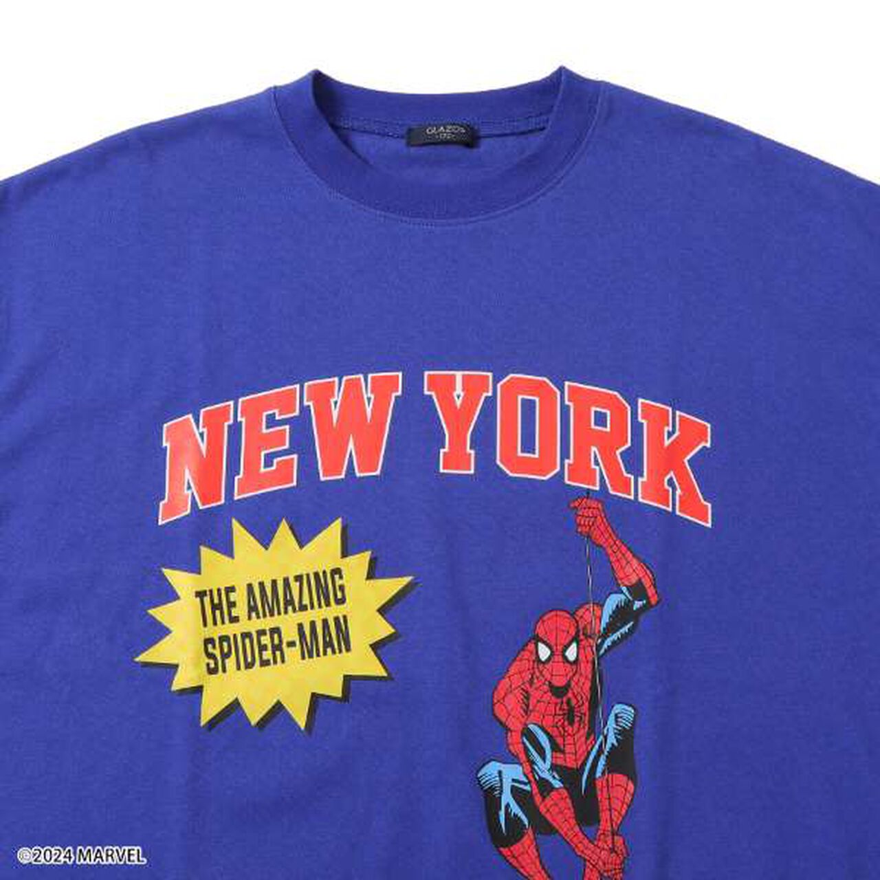 [Adult Size Available] [MARVEL] Spider-Man College Logo Big T-Shirt,White, large image number 6