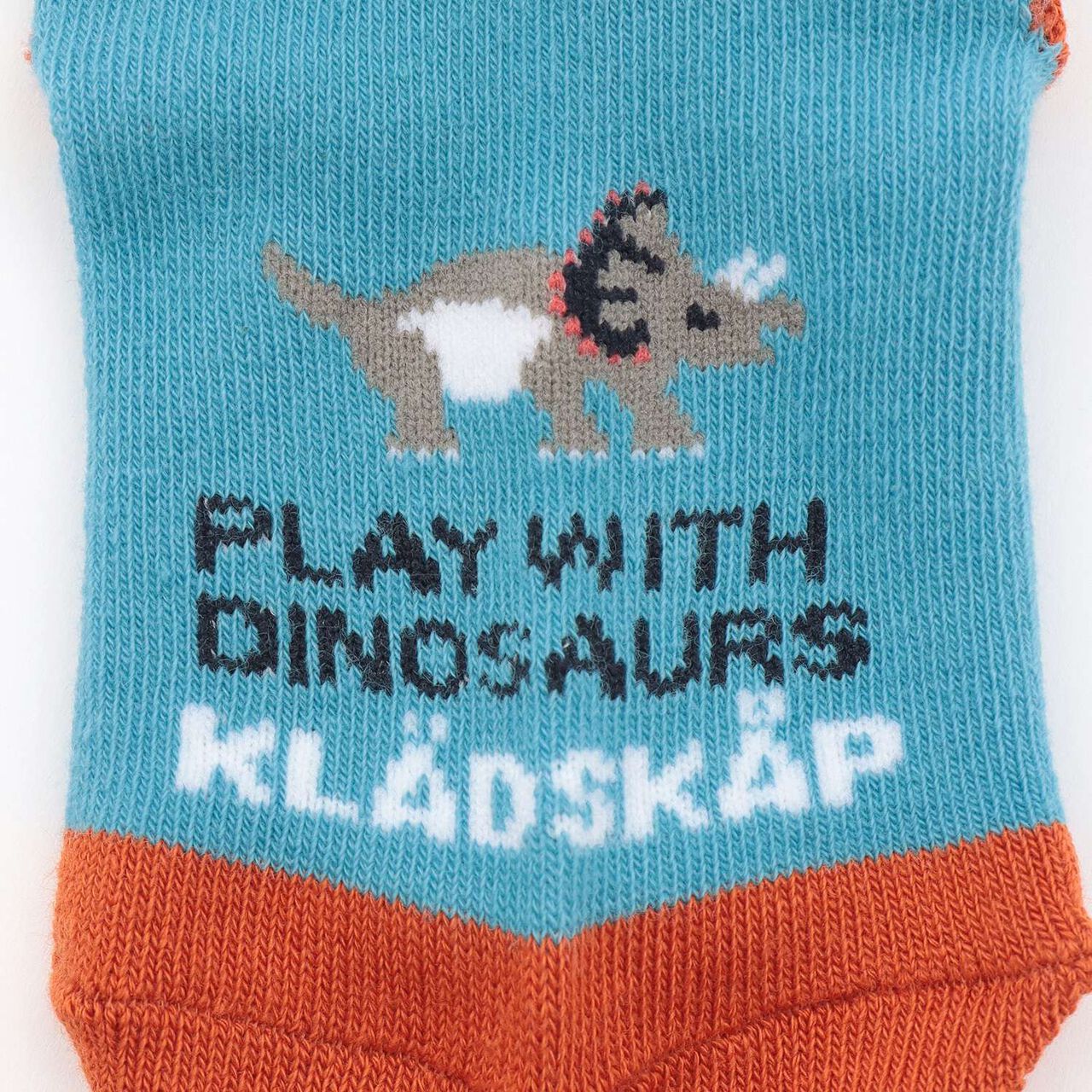 Dinosaur Heel Short Socks,Mustard, large image number 1