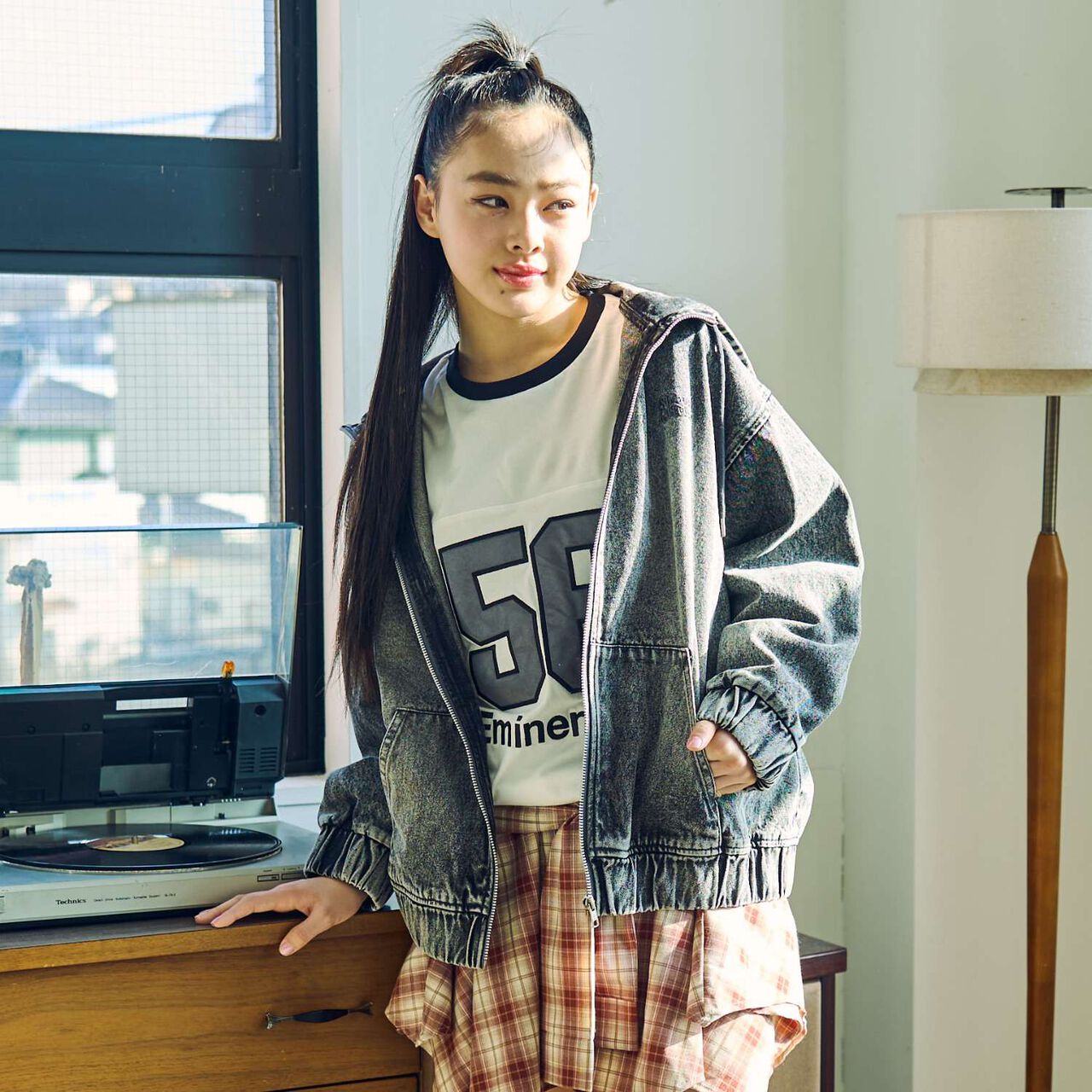 [LTXC] Denim Parka,Gray, large image number 3