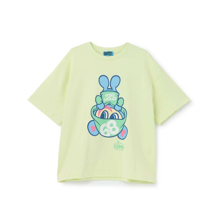Angel Blue Upside Down Mr. Nakamura T-Shirt,Off white, medium image number 7