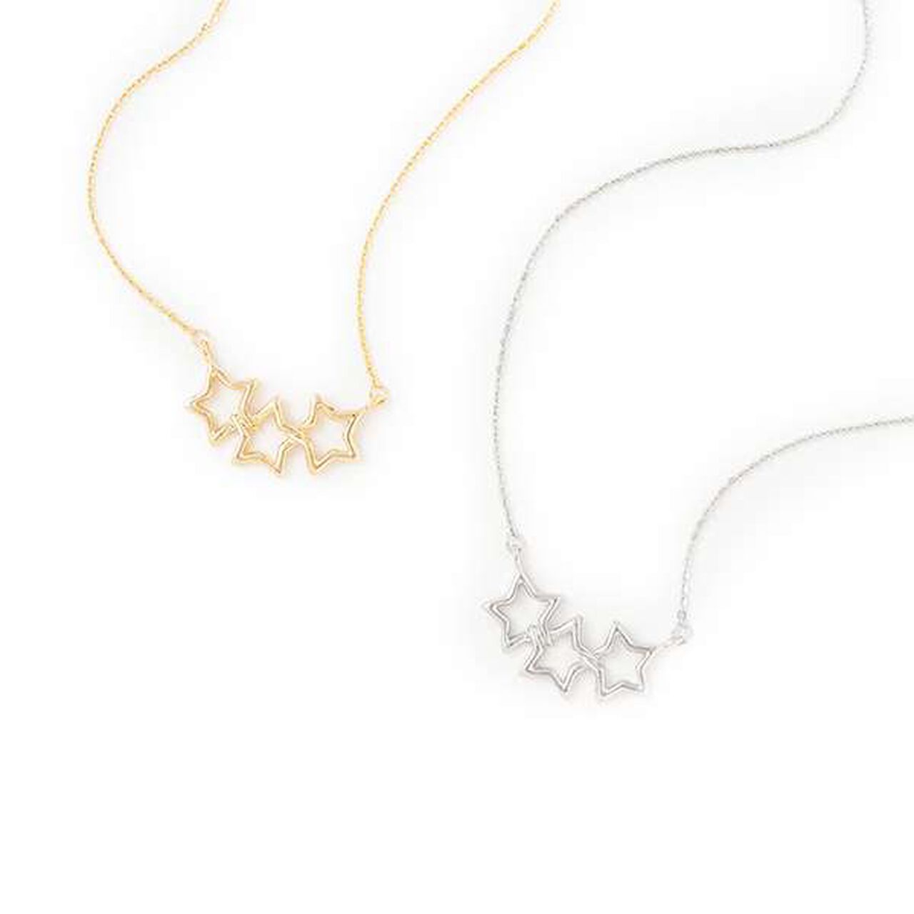 Star Necklace,Silver, large image number 4