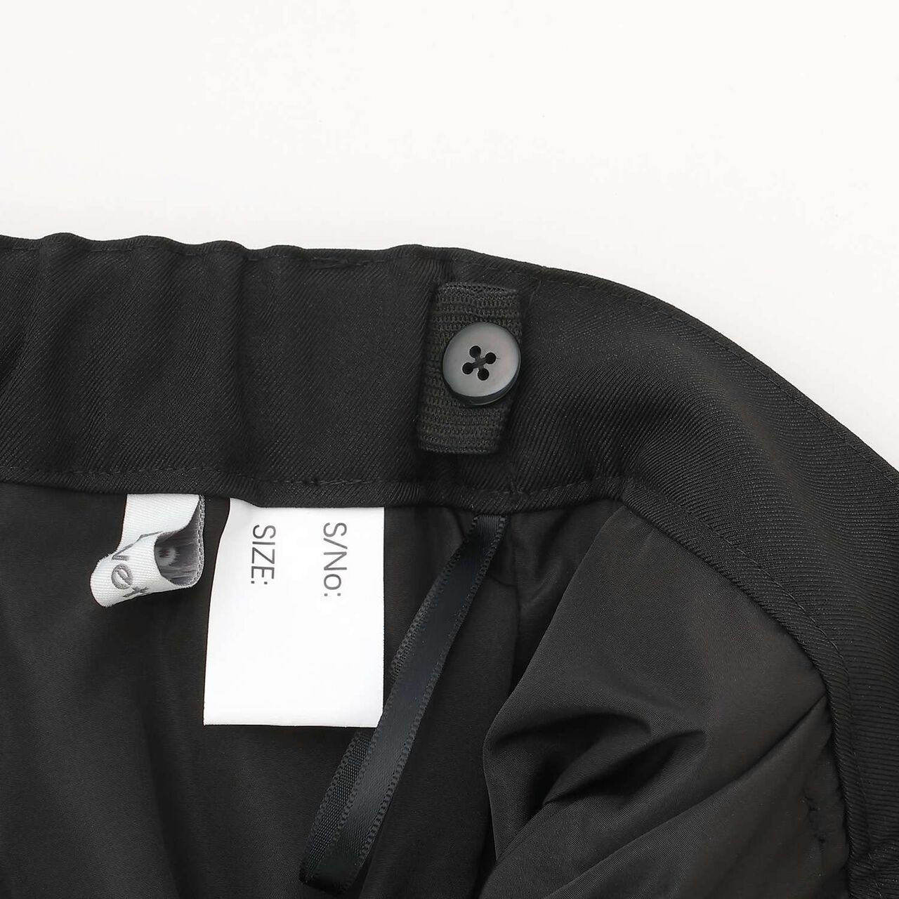 [Graduation Attire] Tuck Wide Pants,Black, large image number 6