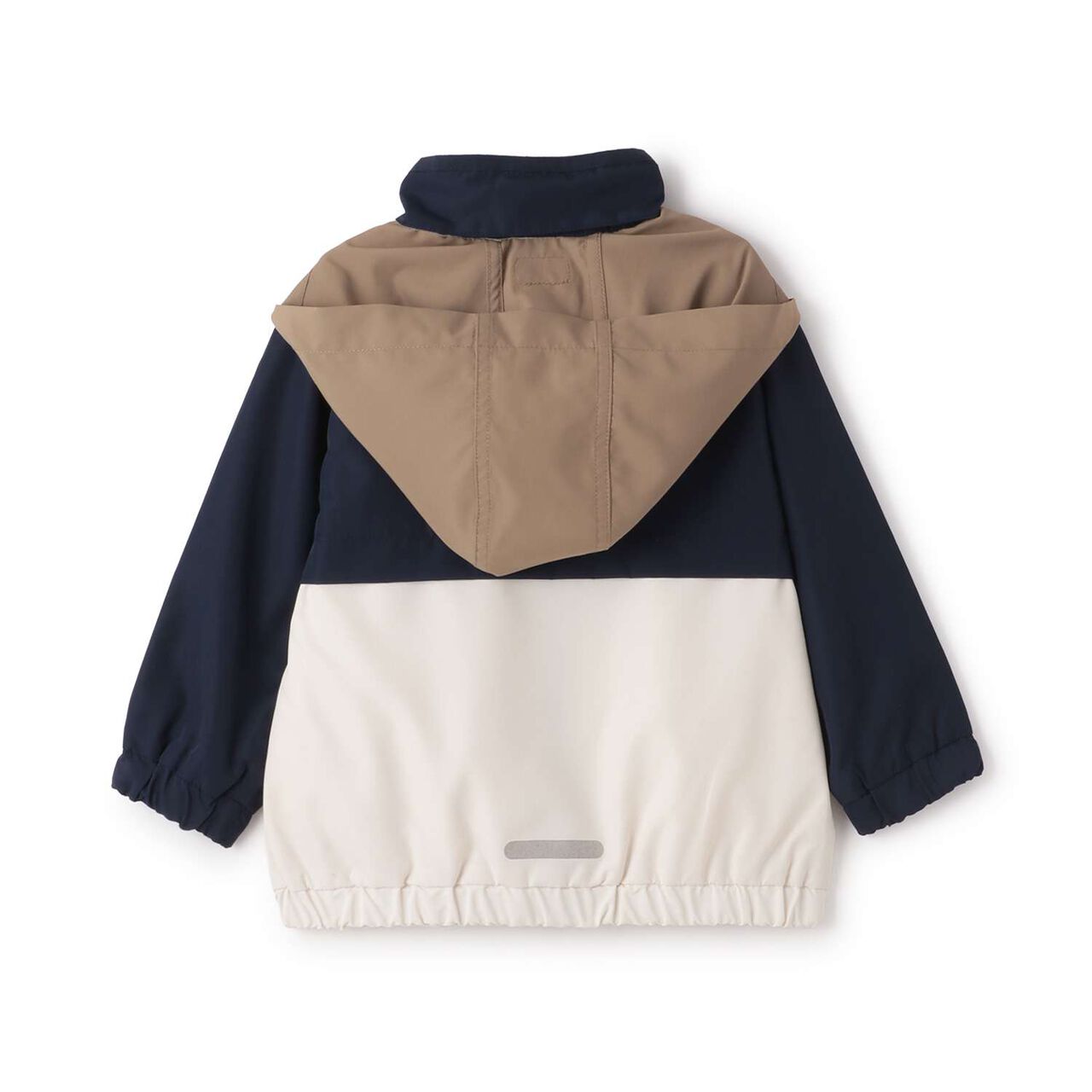 Water-Repellent Color Block Windbreaker,Navy, large image number 11