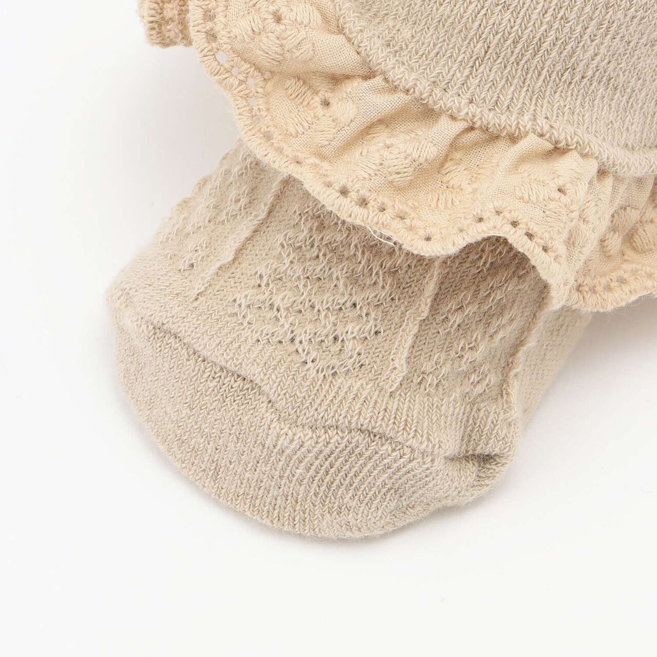 Folded Frill Cup Socks,Light pink, large image number 4