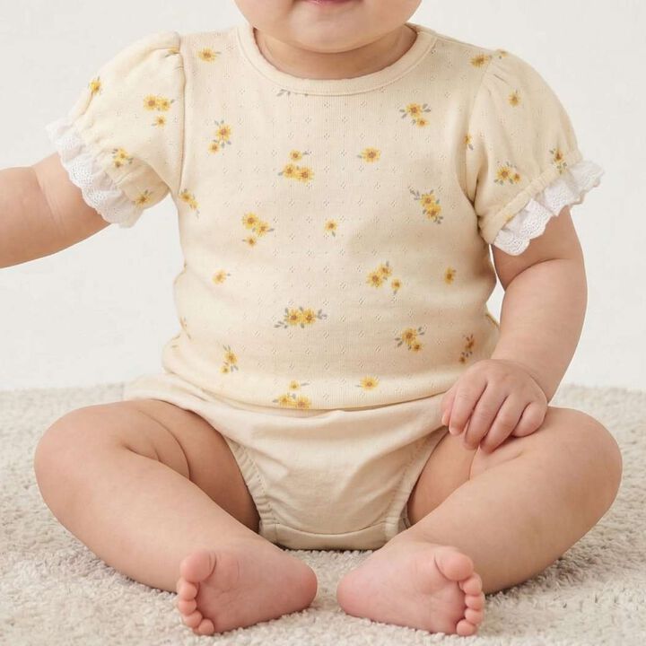 Affordable Sleeve Frill Short Sleeve T-Shirt,, medium