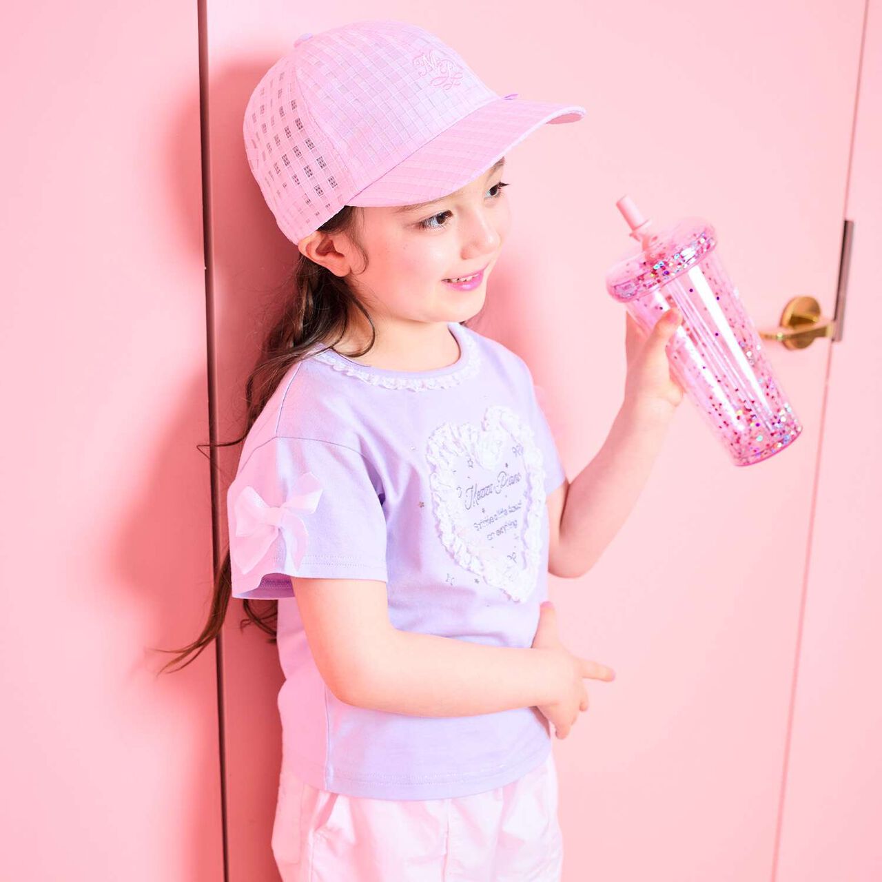 Sheer Cap with Charm Attachment,White, large image number 14