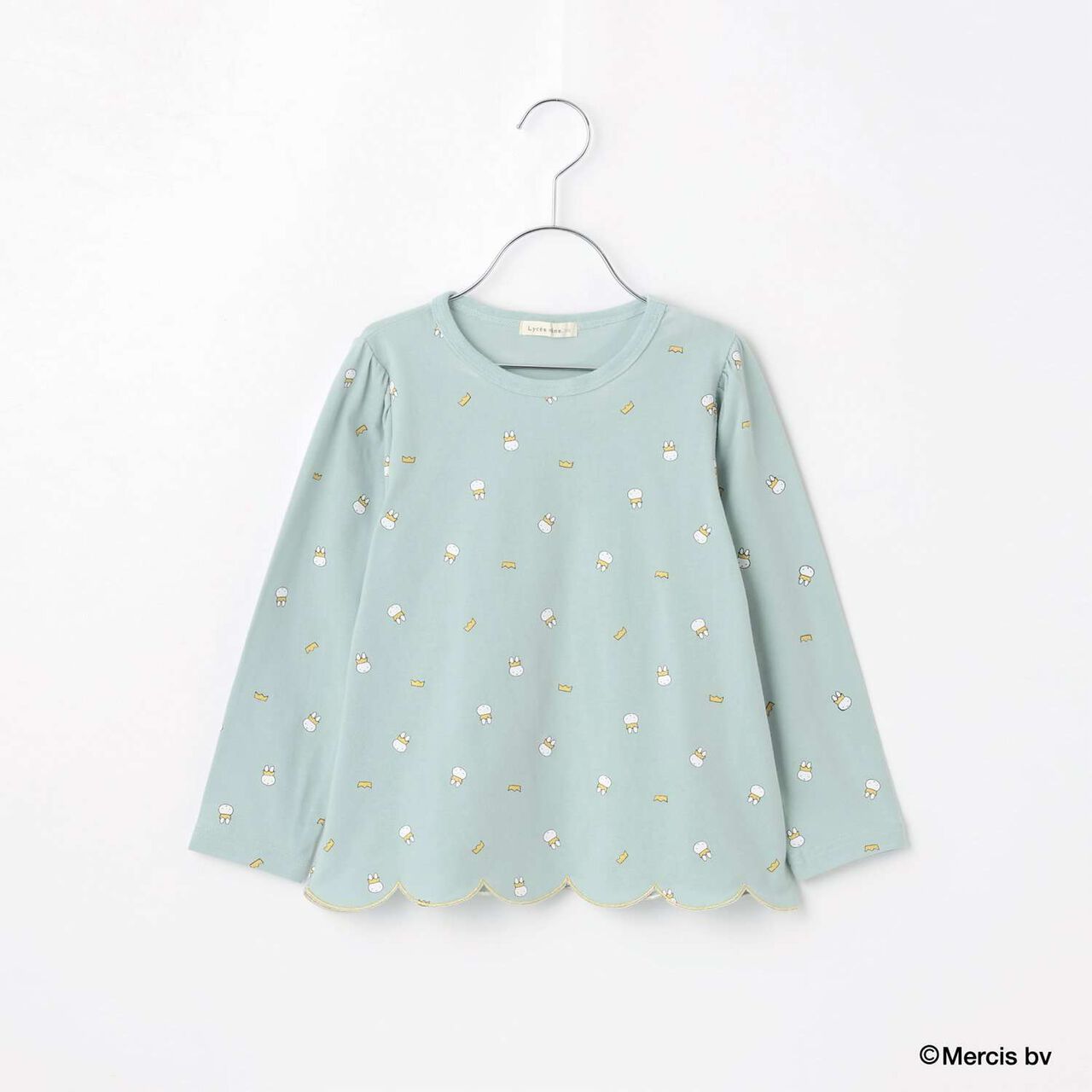 [Miffy] All-Over Pattern Scalloped Hem A-Line T-Shirt,Lavender, large image number 3
