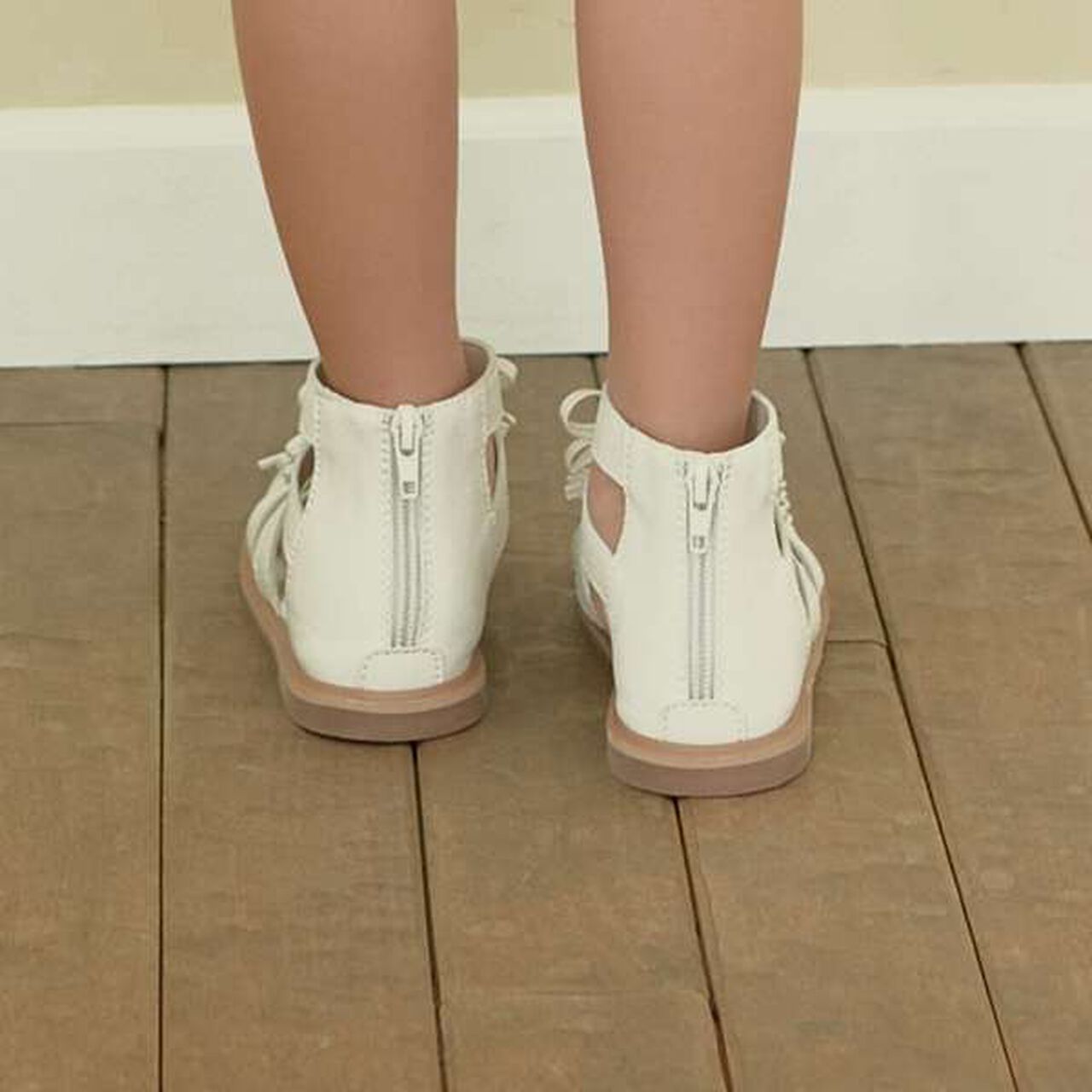 Ribbon Deco Sandals,Black, large image number 8