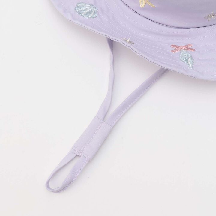 [Heat Shielding] Embroidered Bucket Hat,Sax blue, medium image number 6