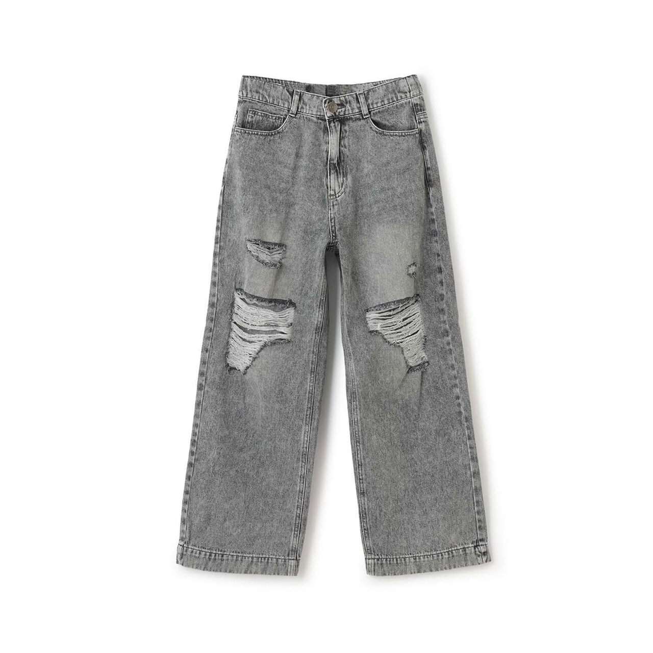 [LTXC] Distressed Wide Pants,Blue, large image number 12