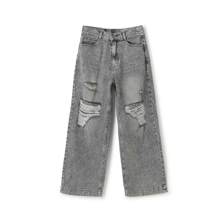 [LTXC] Distressed Wide Pants,Blue, medium image number 12